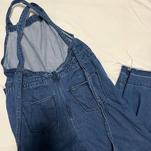 Overalls with cross back